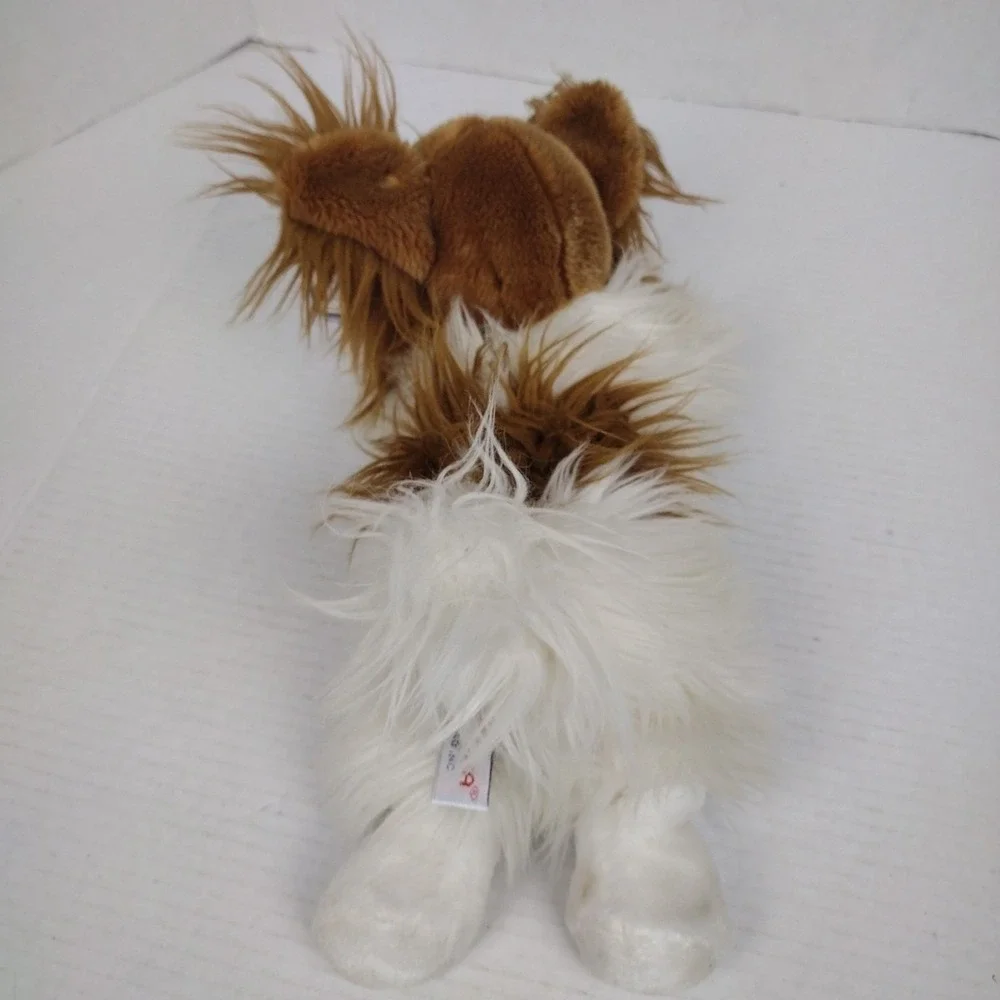 Aurora Puppillons Brown White Papillon Dog Plush Butterfly #30521